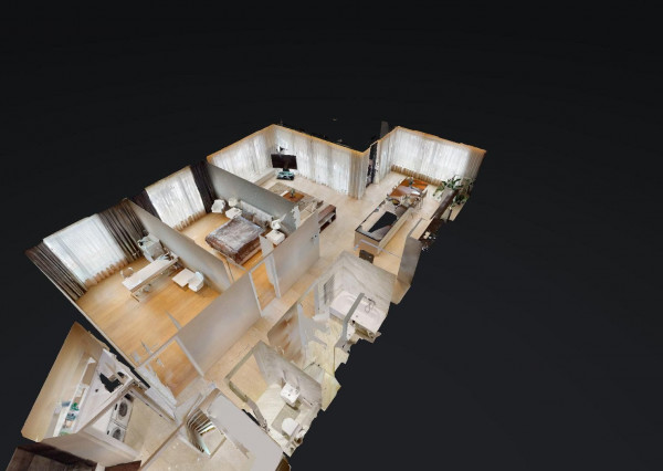 Prenajaté: BONAPARTE -HRADNÝ VRCH, 3 izb.byt 158 m2 + terasa 18 m2 + parking.