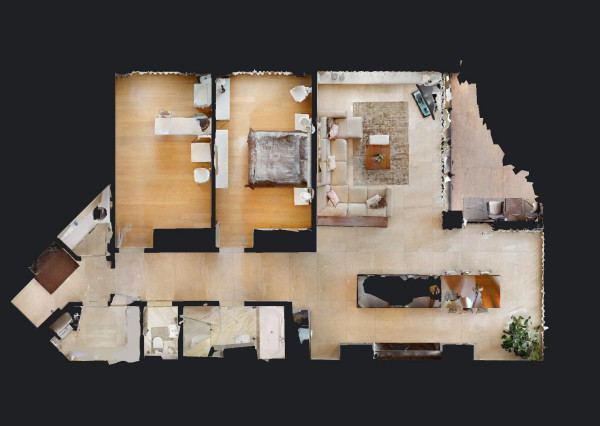 Prenajaté: BONAPARTE -HRADNÝ VRCH, 3 izb.byt 158 m2 + terasa 18 m2 + parking.