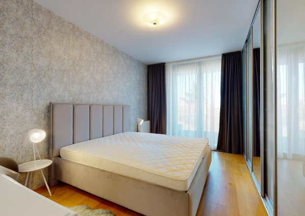 PREDANÉ + PRENAJATÉ -Slnečný, kompletne zariadený 4 izbový byt s terasou, loggiou, 2 x parking v garáži: rezidencia PARKVILLE, KOLIBA-BA III.