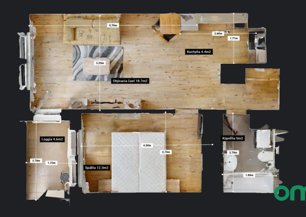 PRENAJATÉ | S krásnym výhľadom na 15 poschodí v Perle Ružinova