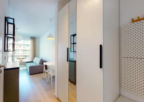 PRENAJATÉ- 1 izb. útulný byt s balkónom kompletne zariadený v novostavbe časť - SLNEČNICE MESTO, BA V.