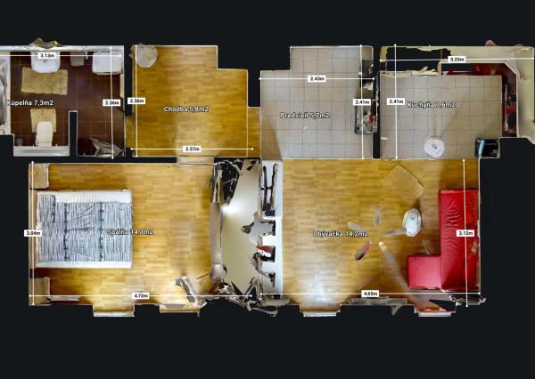 Terasa, pergola, parkovanie v garáži či pivnica, spoznajte ideálny prenájom pre mladý pár.