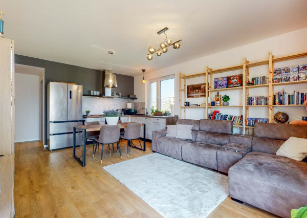 PRENAJATÉ-Kompletne zariadený, nový 2 izb. byt 62 m2, loggia, pivnica, parking garáž - NOVOSTAVBA BORY