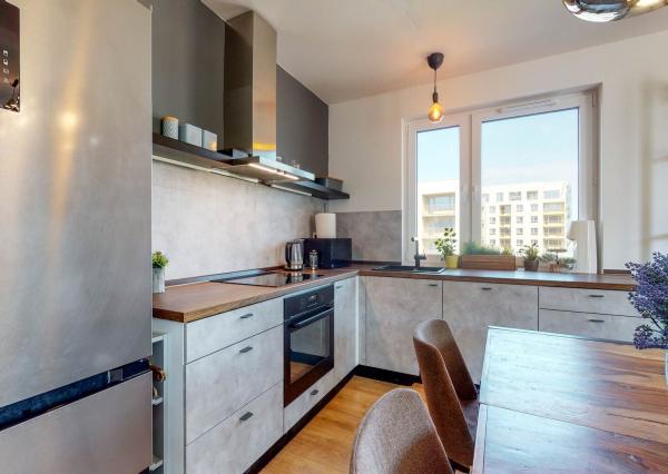 PRENAJATÉ-Kompletne zariadený, nový 2 izb. byt 62 m2, loggia, pivnica, parking garáž - NOVOSTAVBA BORY