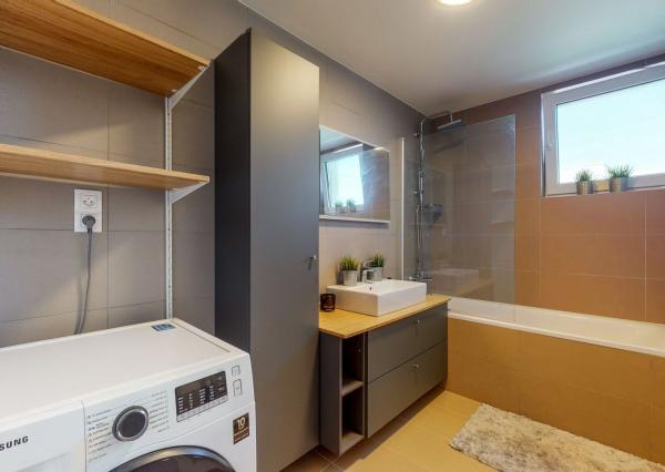 PRENAJATÉ-Kompletne zariadený, nový 2 izb. byt 62 m2, loggia, pivnica, parking garáž - NOVOSTAVBA BORY