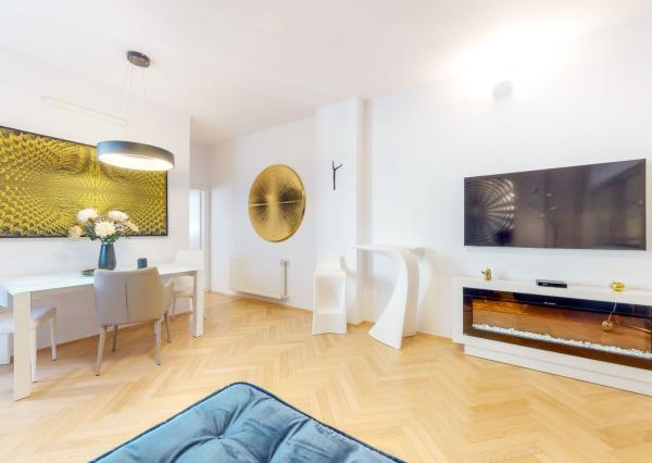 PRENAJATÉ - ÚPLNE NOVÝ, elegantný 3 izb.byt 90 m2 KOMPLETNE ZARIADENÝ,loggia,parking,STARÉ MESTO - ul. DUNAJSKÁ.