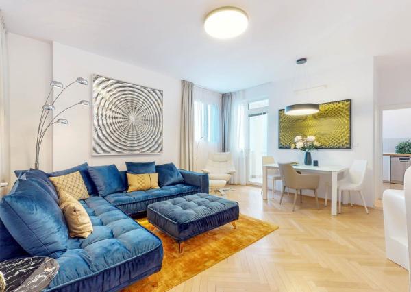 PRENAJATÉ - ÚPLNE NOVÝ, elegantný 3 izb.byt 90 m2 KOMPLETNE ZARIADENÝ,loggia,parking,STARÉ MESTO - ul. DUNAJSKÁ.