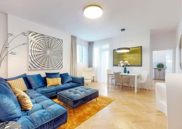 PRENAJATÉ - ÚPLNE NOVÝ, elegantný 3 izb.byt 90 m2 KOMPLETNE ZARIADENÝ,loggia,parking,STARÉ MESTO - ul. DUNAJSKÁ.