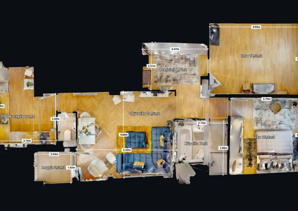 PRENAJATÉ - ÚPLNE NOVÝ, elegantný 3 izb.byt 90 m2 KOMPLETNE ZARIADENÝ,loggia,parking,STARÉ MESTO - ul. DUNAJSKÁ.