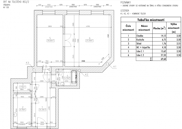 PREDANÉ -2 izb. byt 84 m2 v HISTORICKEJ budove s DVOROM.