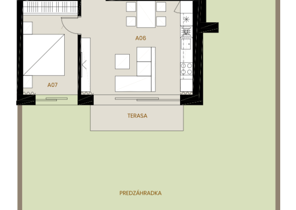 Rezervovaný Byt 73m2 záhrada 175m2, A1 , Alžbetin Dvor