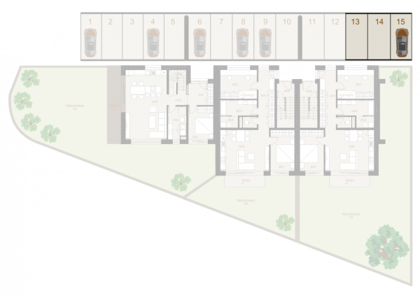 REZERVOVANÝ A2 108m2 strešná terasa 44m2, Kačín, Alžbetin Dvor