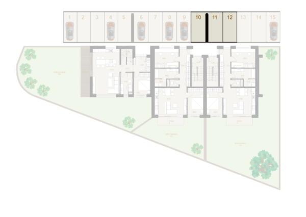 REZERVOVANÝ A2 108m2 strešná terasa 44m2, Kačín, Alžbetin Dvor