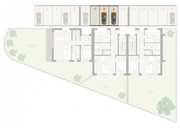 3i Byt v štandarde s kuchyňou so záhradou 63 m2,
