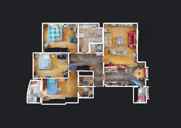 Rezervované - Veľký 4-izbový byt  – Vajnorská, BA