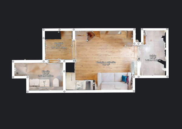 Šikovný zariadený 1i byt s balkónom v Slnečniciach POP