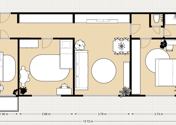 3,5-izbový byt po rekonštrukcii s balkónom, Račianska
