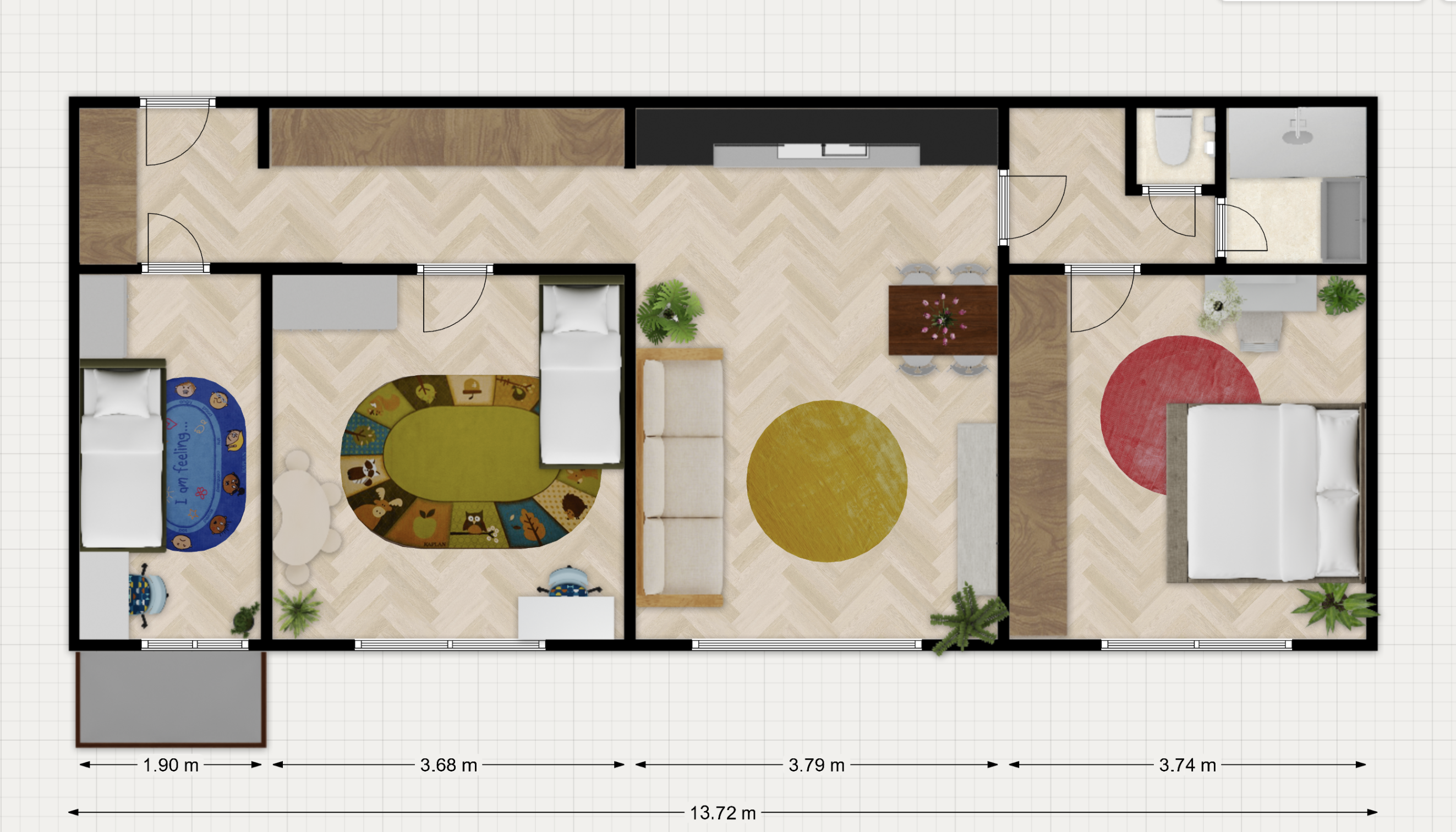 3,5-izbový byt po rekonštrukcii s balkónom, Račianska
